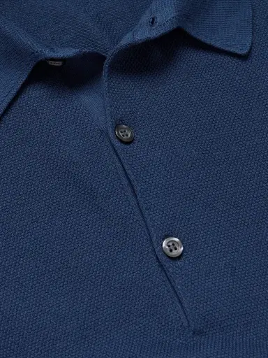 John Smedley Roth Slim-Fit Sea Island Cotton-Piqué Polo Shirt - Men | Thumbnail 4