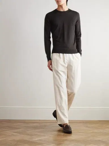 John Smedley Lundy Slim-Fit Merino Wool Sweater - Men | Thumbnail 2 John Smedley Lundy Slim-Fit Merino Wool Sweater - Men | Thumbnail 2
