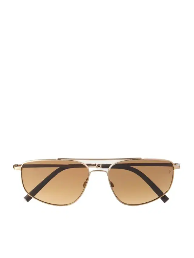 Oliver Peoples Roger Federer R-14 Aviator-Style Gold-Tone Sunglasses - Men