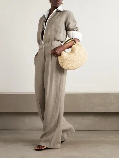 Loro Piana André Herringbone Linen Shirt | Thumbnail 2 Loro Piana André Herringbone Linen Shirt | Thumbnail 2