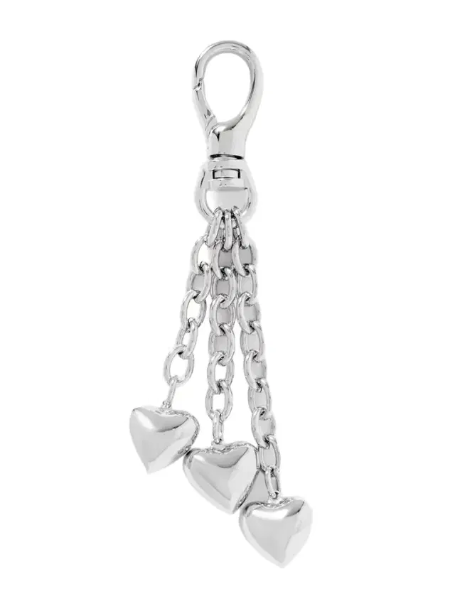 The Puffy Heart Silver-tone Bag Charm