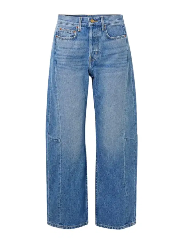 Slim Lasso Mid-rise Barrel-leg Jeans