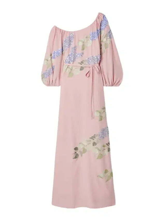 Nathalie Off-the-shoulder Embellished Silk Crepe De Chine Gown