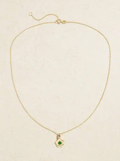 STONE AND STRAND Flower Child 14-karat Gold Chrome Diopside Necklace | Thumbnail 4 STONE AND STRAND Flower Child 14-karat Gold Chrome Diopside Necklace | Thumbnail 4