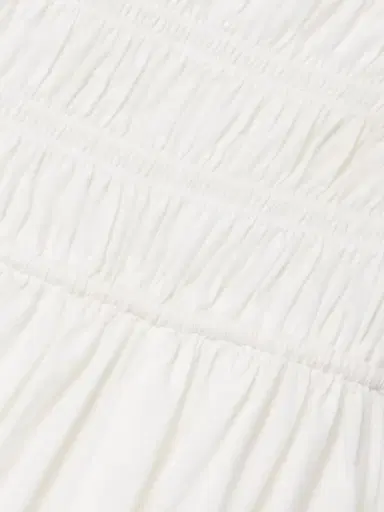 DÔEN Emmaretta Tie-detailed Shirred Cotton-voile Midi Dress | Thumbnail 4 DÔEN Emmaretta Tie-detailed Shirred Cotton-voile Midi Dress | Thumbnail 4