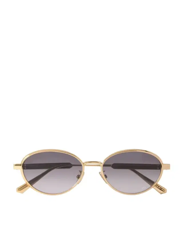 DIOR Eyewear Diorcannage R1u Oval-frame Gold-tone Sunglasses