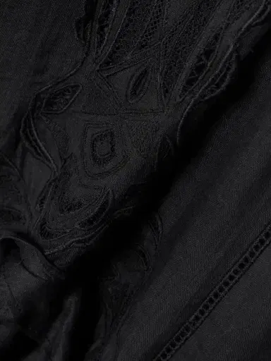 Isabel Marant Liya Lace-trimmed Embroidered Ramie Mini Dress | Thumbnail 4 Isabel Marant Liya Lace-trimmed Embroidered Ramie Mini Dress | Thumbnail 4