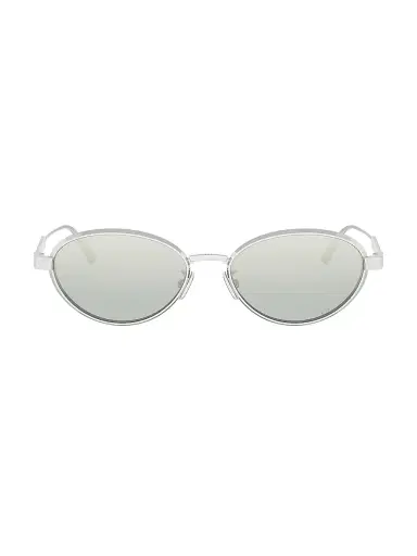 Dior Women's DiorCannage R1U 53MM Oval Sunglasses - Silver Blue | Thumbnail 2