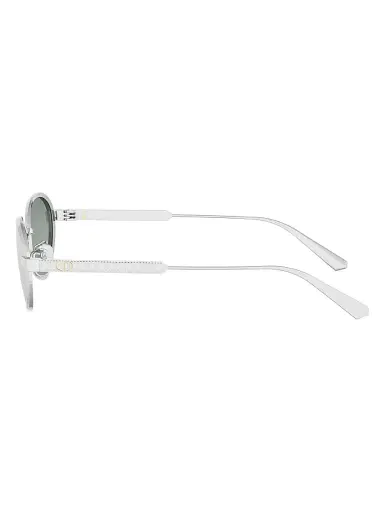 Dior Women's DiorCannage R1U 53MM Oval Sunglasses - Silver Blue | Thumbnail 3