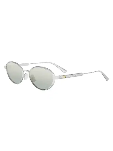 Dior Women's DiorCannage R1U 53MM Oval Sunglasses - Silver Blue | Thumbnail 1