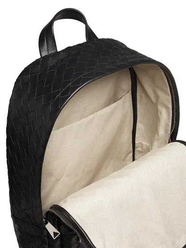 Bottega Veneta Men's Intrecciato Leather Backpack | Thumbnail 4 Bottega Veneta Men's Intrecciato Leather Backpack | Thumbnail 4