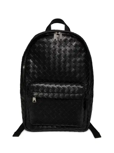 Bottega Veneta Men's Intrecciato Leather Backpack | Thumbnail 1 Bottega Veneta Men's Intrecciato Leather Backpack | Thumbnail 1