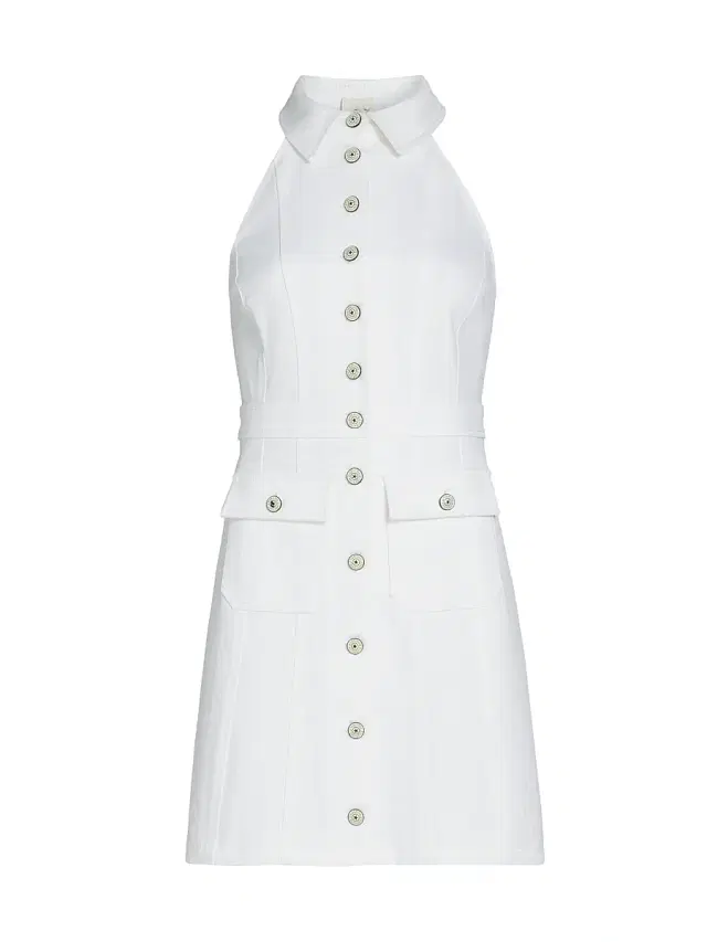 Cinq à Sept Women's Lillian Cotton-Blend Sleeveless Minidress - White