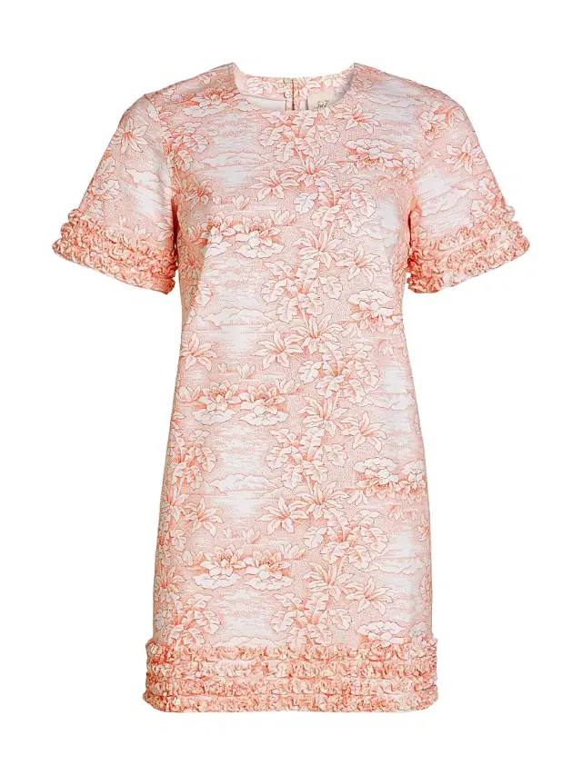 Cinq à Sept Women's Ashton Floral Stretch-Cotton Minidress - White Cherry Tomato
