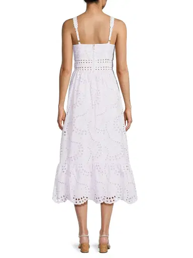 Lilly Pulitzer Women's Tiah Eyelet Midi-Dress - Hyacinth - Size 14 | Thumbnail 5 Lilly Pulitzer Women's Tiah Eyelet Midi-Dress - Hyacinth - Size 14 | Thumbnail 5