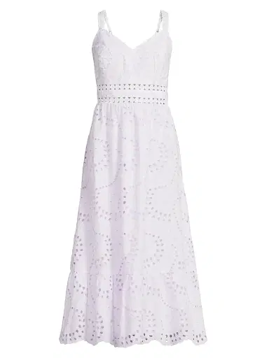 Lilly Pulitzer Women's Tiah Eyelet Midi-Dress - Hyacinth - Size 14 | Thumbnail 1 Lilly Pulitzer Women's Tiah Eyelet Midi-Dress - Hyacinth - Size 14 | Thumbnail 1