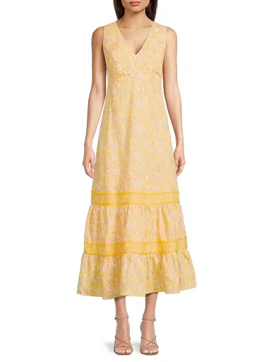 Lilly Pulitzer Women's Avlyn Honeycomb Maxi Dress | Thumbnail 3
