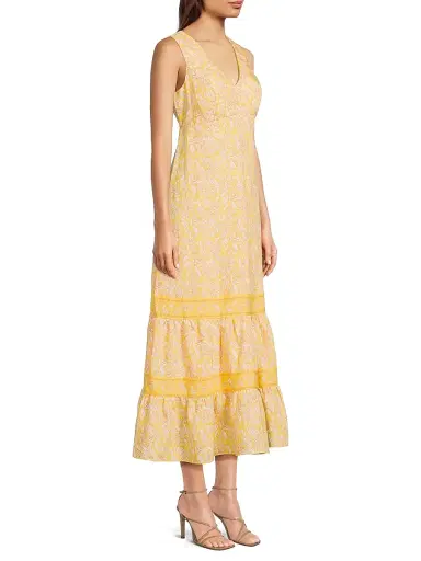 Lilly Pulitzer Women's Avlyn Honeycomb Maxi Dress | Thumbnail 4