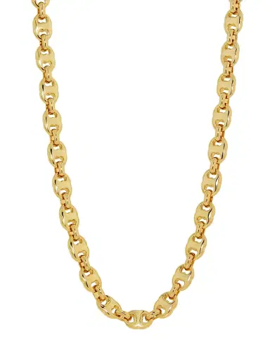 Tory Burch Women's Gemini 18K-Gold-Plated Chain Necklace - Light Brass | Thumbnail 1