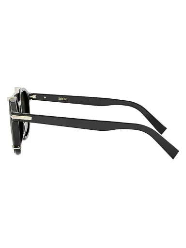 Dior Men's Diorblacksuit RI 56MM Round Sunglasses - Black Green | Thumbnail 3