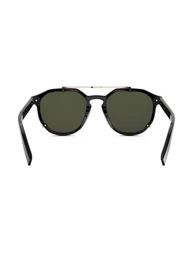 Dior Men's Diorblacksuit RI 56MM Round Sunglasses - Black Green | Thumbnail 5