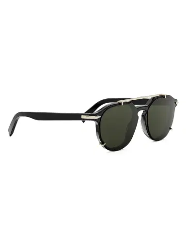 Dior Men's Diorblacksuit RI 56MM Round Sunglasses - Black Green | Thumbnail 8