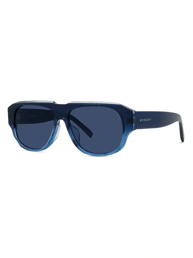 Men's GV Day 55MM Rectangular Sunglasses - Blue