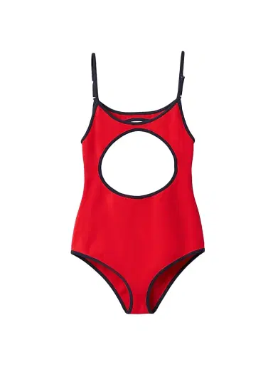 Miu Miu Women's Technical Knit Swimsuit - Red - Size 8 | Thumbnail 1 Miu Miu Women's Technical Knit Swimsuit - Red - Size 8 | Thumbnail 1