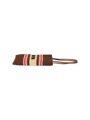 Miu Miu Women's Raffia-Effect Woven Tote Bag - Brown Red | Thumbnail 3
