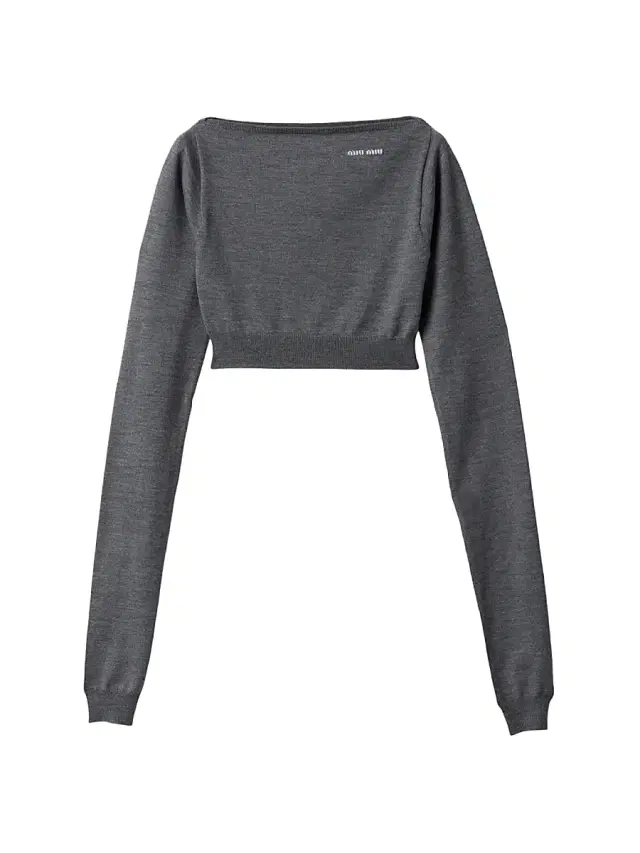 Women's Wool Boatneck Sweater - Grey