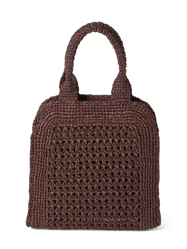 Miu Miu Women's Raffia-Effect Woven Tote Bag - Dark Brown | Thumbnail 3 Miu Miu Women's Raffia-Effect Woven Tote Bag - Dark Brown | Thumbnail 3