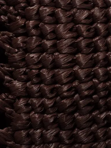 Miu Miu Women's Raffia-Effect Woven Tote Bag - Dark Brown | Thumbnail 5 Miu Miu Women's Raffia-Effect Woven Tote Bag - Dark Brown | Thumbnail 5