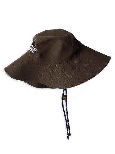 Miu Miu Women's Denim Hat - Brown | Thumbnail 2