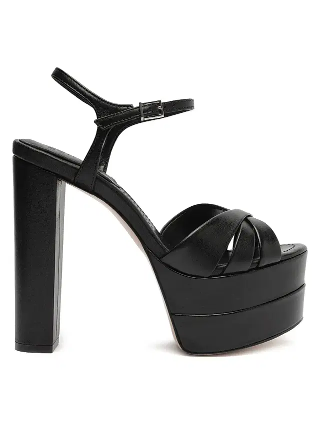Schutz Women's Keefa High Leather Pumps - Black