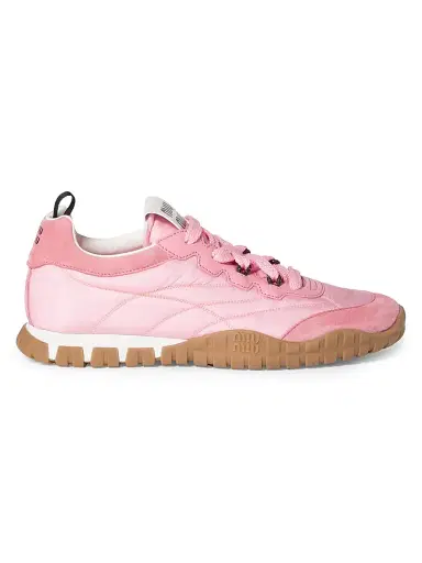 Miu Miu Women's Tyre Low-Top Sneakers - Pink - Size 9 | Thumbnail 2