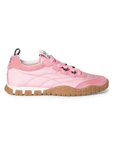 Miu Miu Women's Tyre Low-Top Sneakers - Pink - Size 9 | Thumbnail 1