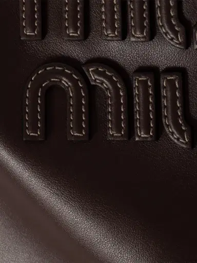 Miu Miu Women's Ivy Leather Shoulder Bag - Dark Brown | Thumbnail 6 Miu Miu Women's Ivy Leather Shoulder Bag - Dark Brown | Thumbnail 6