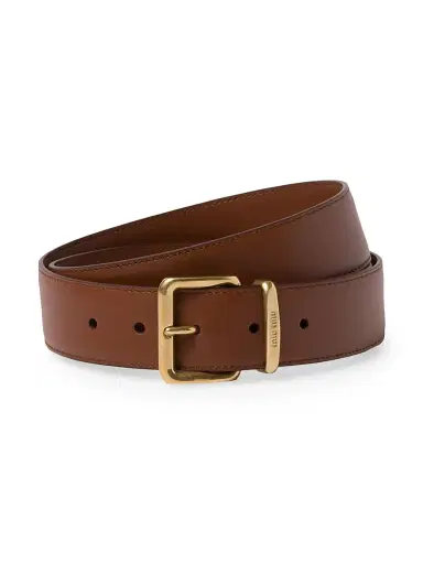 Miu Miu Women's Leather Belt - Light Brown | Thumbnail 1