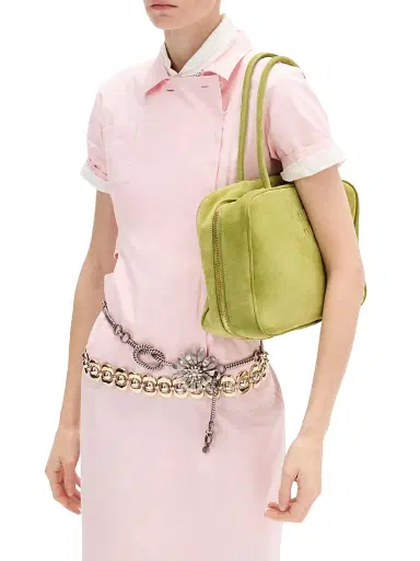 Miu Miu Women's Metal Belt with Crystals | Thumbnail 2 Miu Miu Women's Metal Belt with Crystals | Thumbnail 2