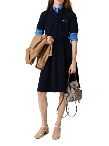 Miu Miu Women's Canvas and Leather Backpack | Thumbnail 2 Miu Miu Women's Canvas and Leather Backpack | Thumbnail 2