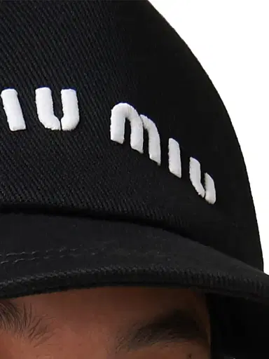 Miu Miu Women's Drill Baseball Cap - Beige Khaki | Thumbnail 6
