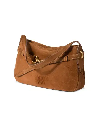 Miu Miu Women's Aventure Suede Bag - Brown | Thumbnail 2 Miu Miu Women's Aventure Suede Bag - Brown | Thumbnail 2