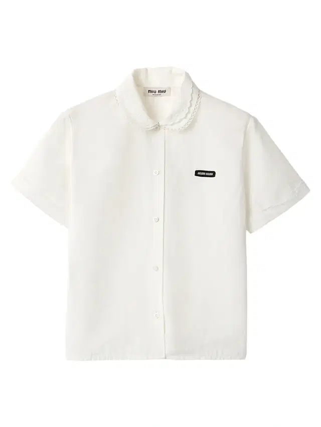 Miu Miu Women's Slubbed Poplin Shirt - White
