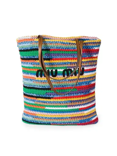 Miu Miu Women's Crochet Tote Bag | Thumbnail 1