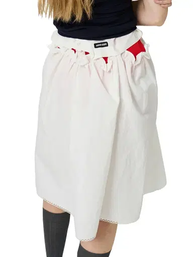 Miu Miu Women's Slubbed Poplin Dress - White | Thumbnail 5