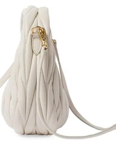 Miu Miu Women's Wander Matelassé Nappa Leather Hobo Mini-Bag | Thumbnail 6 Miu Miu Women's Wander Matelassé Nappa Leather Hobo Mini-Bag | Thumbnail 6