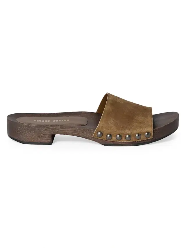 Women's Faded Suede Clogs - Brown