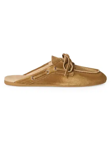 Miu Miu Women's Faded Suede Mules - Brown | Thumbnail 1