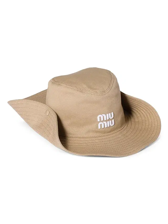 Miu Miu Women's Drill Cowboy Hat - Beige Khaki