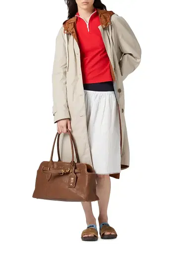 Miu Miu Women's Aventure Nappa Leather Shoulder Bag | Thumbnail 2 Miu Miu Women's Aventure Nappa Leather Shoulder Bag | Thumbnail 2